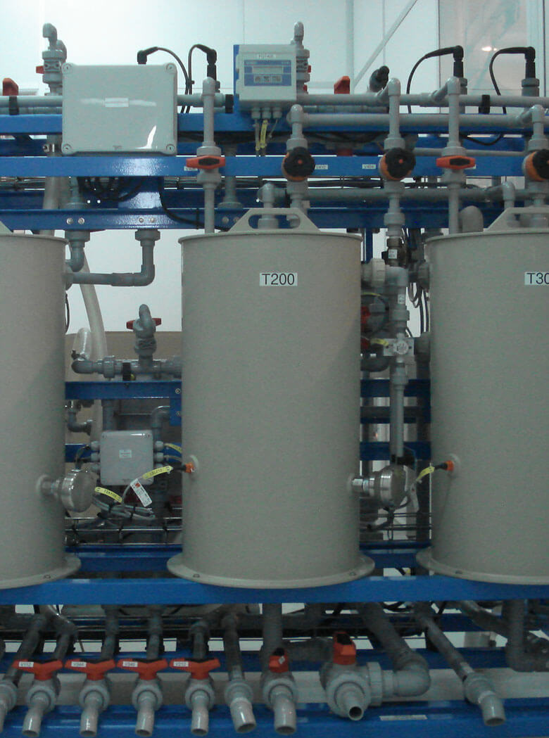 Instalação de tratamento de água Industrial